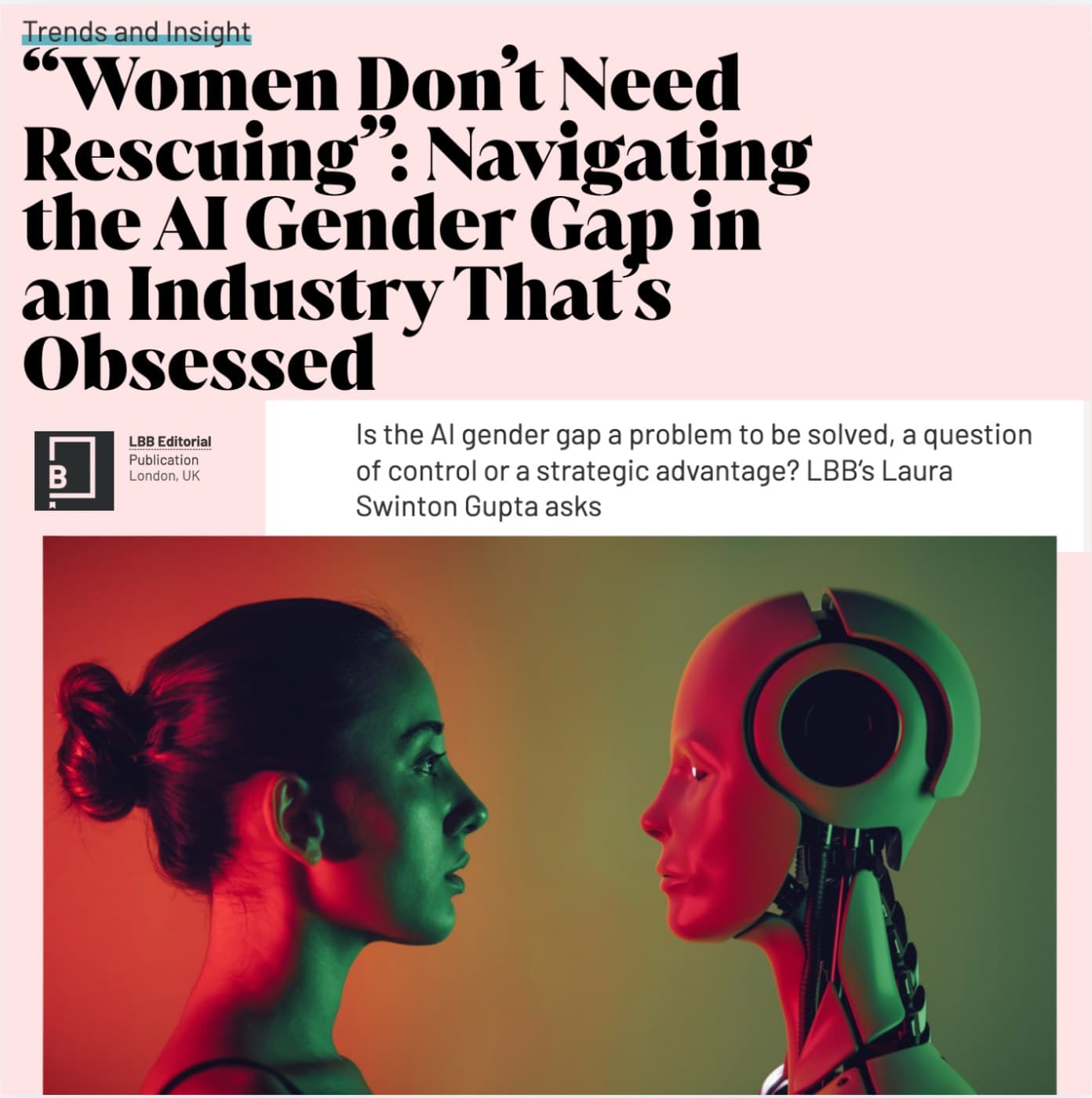 The AI Gender Gap in Advertising